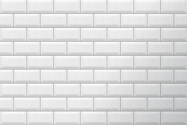 White tiles pattern vector